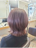 アンブレラカラー前髪クールショートイメチェン