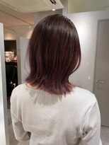 ピークス 渋谷店(Peaks) グレージュ/顔周りレイヤーボブ/韓国巻き/結べるレイヤーカット