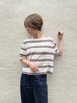 シアアルン 新小岩店(SHEER alun)&nbsp;◆ 【ケアブリーチ】オリーブベージュ×大人ショート【新小岩】