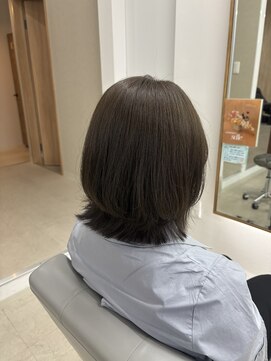 ミリ 奈良店(mm) 髪質改善/レイヤー/学割/近鉄奈良/オリーブ/透明感カラー