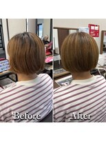 ヘアカラー専門店カラープラス石和店&nbsp;40代50代60代/BeforeAfter/白髪染め/おしゃれ染め