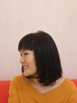 ヘアアンドデザイン クインテット(hair & design Quintet) まえあがりボブ