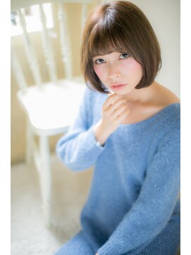 ブルー(BLUE) 丸み♪シルエットの愛されボブa