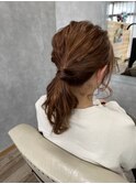 ポニーテールアレンジ