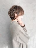 柔らかい印象に!丸みショート