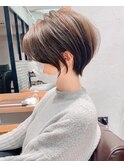 絶壁解消×くびれ×30代40代50代×前髪長め大人ショートボブ永