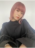 ダブルカラー/ケアブリーチ/ミルクティーベージュ/ウルフ/原宿