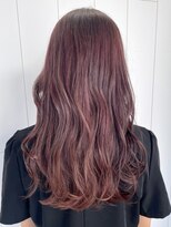 アルバム 池袋(ALBUM) ピンクラベンダー_外ハネボブセクションカラー_ba407302