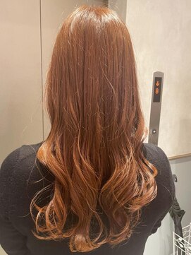 ヘア ジュレ ドゥ(hair jurer deux) 【ヘアジュレドゥ 安江】オレンジカラー