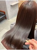 サラサラになる縮毛矯正＿ダークベージュ＿ロング［東陽町］