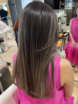 エアー 銀座(air) ★岡田有加★20代30代★銀座★透明感ハイライト×バレイヤージュ