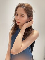 マイラ 銀座(myla)&nbsp;マチルダボブピンクベージュ斜めバングインナーグレージュくびれ