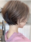 骨格補正絶壁カバー顔まわり簡単スタイリングくびれショートボブ