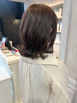 キャアリー(Caary) 福山人気似合わせカット艶髪ショコラブラウン美髪ブリーチなし