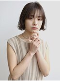内外MIXニュアンスパーマボブ×小顔ショート×グレージュカラー