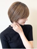 【 I. 】30代からの襟足すっきり前下がりショートボブ 川口