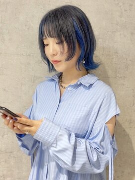 シー(shii..) 《shii..》#ブルーカラー#ハイトーンカラー#インナーカラー