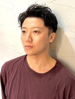 ディスイズバーバーセカンド(THIS IS BARBER 2nd)&nbsp;アップバング　ツイストスパイラルパーマ　ツーブロック