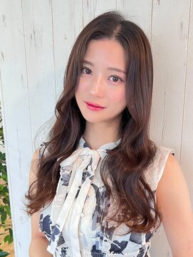 アグ ヘアー シェリー 近江八幡店(Agu hair cherie) 《Agu hair》カカオベージュロング×numberA.ケアオイルスリーク