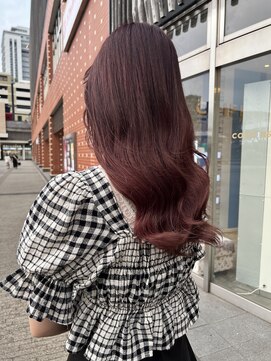 コワファースト 大分(COIFF1RST) 暖色系ピンクブラウンカラー