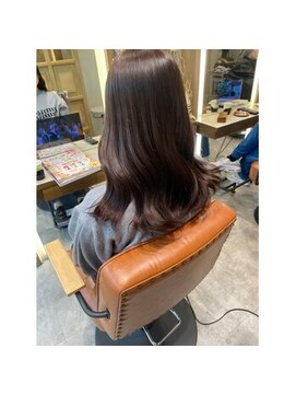 オレロ 国立(olelo) 暗めカラー/グランマッシュ/デザインカラー/フェザーパーマ/国立