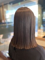 フロア(FLOOR)&nbsp;ぷつん肩はねロブ/オリーブベージュ