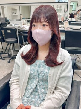 アパカバール 鳳店(Apa kabar) 暗めも可愛い*ピンクブラウン