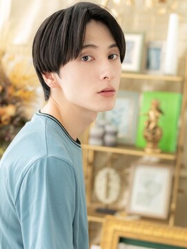 カバーヘア ブリス 川口(COVER HAIR bliss) ■アップバングアッシュブラックベリーショート401川口30代40代