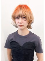 シカ(sica) 夏のキツネカラーショートボブスタイル