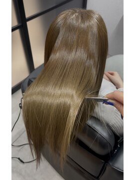 ルナス 福岡天神(LUNAS) 【透明感たっぷり】髪質改善カラー × Olive beige