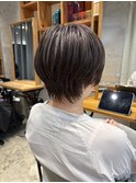 ホワイトグレージュ/ミニウルフ/チェリーブラウン