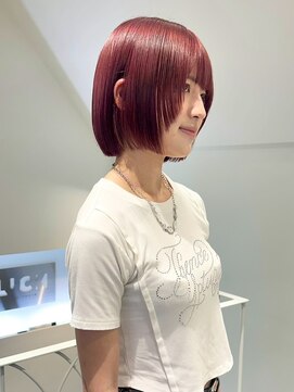 ラック 表参道(LUCK) ワインレッド/ケアブリーチ/ブリーチ/表参道/原宿