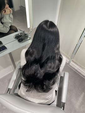 ユニック ウメダ(unique UMEDA) ブルーブラック/髪質改善カラー