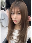 シャギーカット レイヤーカット グレージュi