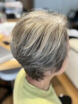 ガーデン 西川田店(garden)&nbsp;宇都宮ショートカット白髪ぼかしハイライト白髪染め髪質改善