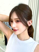 ミリバイアフロート(MIRI by AFLOAT)&nbsp;【島田佑】ミディアムレイヤーカットグレージュ顔周りカット
