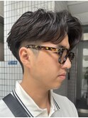 ニュアンスパーマ/センターパート/刈り上げ/藤沢美容室