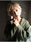 髪質改善×ケアブリーチ×ショートヘア