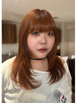 フェイス 石川町 (FACE) レイヤー/オレンジ/艶髪