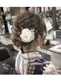 浴衣に合うアップスタイル