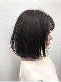 -Ameri-シンプルボブ ×   ディープグレージュ