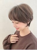 ショートパーマ☆暖色系カラー
