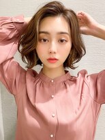 シルクレイ 吉祥寺店(Silk-lei) 大人かわいい前髪外ハネボブマロンベージュ20代30代40代吉祥寺