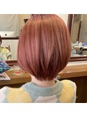 ピンクオレンジカラー。
