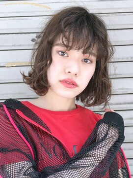 アイティーバイアルバム 下北沢店(IT by ALBUM) ニュアンスボブ_アースカラーくびれヘアツートンカラー_48600