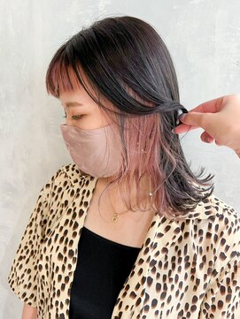 アルバム 池袋(ALBUM) インナーピンク_ミニウルフテラコッタくすみブルー_ba360851