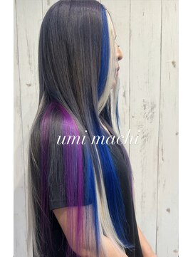ウミマチ(umi machi) umi machi グレージュ＋マーメイドエクステ　2022/8/24