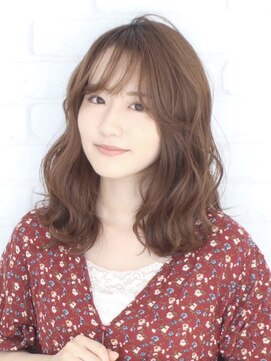 イヴ (EVE) ミルクティー×ゆるふわウェーブ／小顔／１０代／２０代／３０代