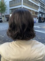 ボブパーマ　コテ巻き風パーマ