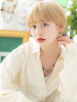 カバーヘアアンドスパ ブリス 浦和(COVER HAIR&SPA bliss)&nbsp;外国人風ハイトーンカラーショートマッシュTb3浦和10代20代30代